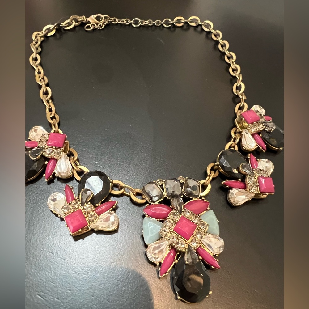 J. Crew Rhinestone Statement Necklace - Picture 2 of 3